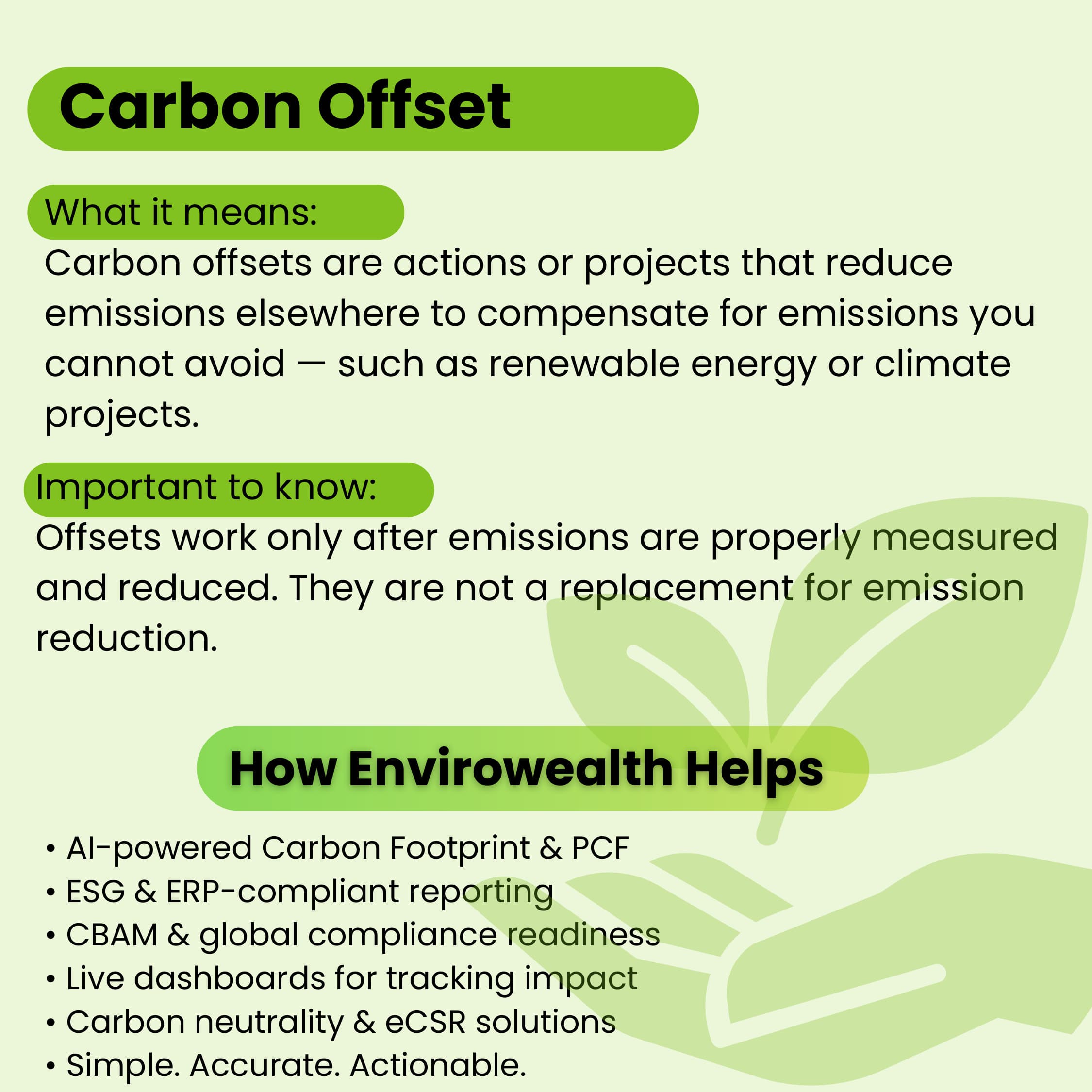 Carbon Offset & EnviroWealth Solutions
