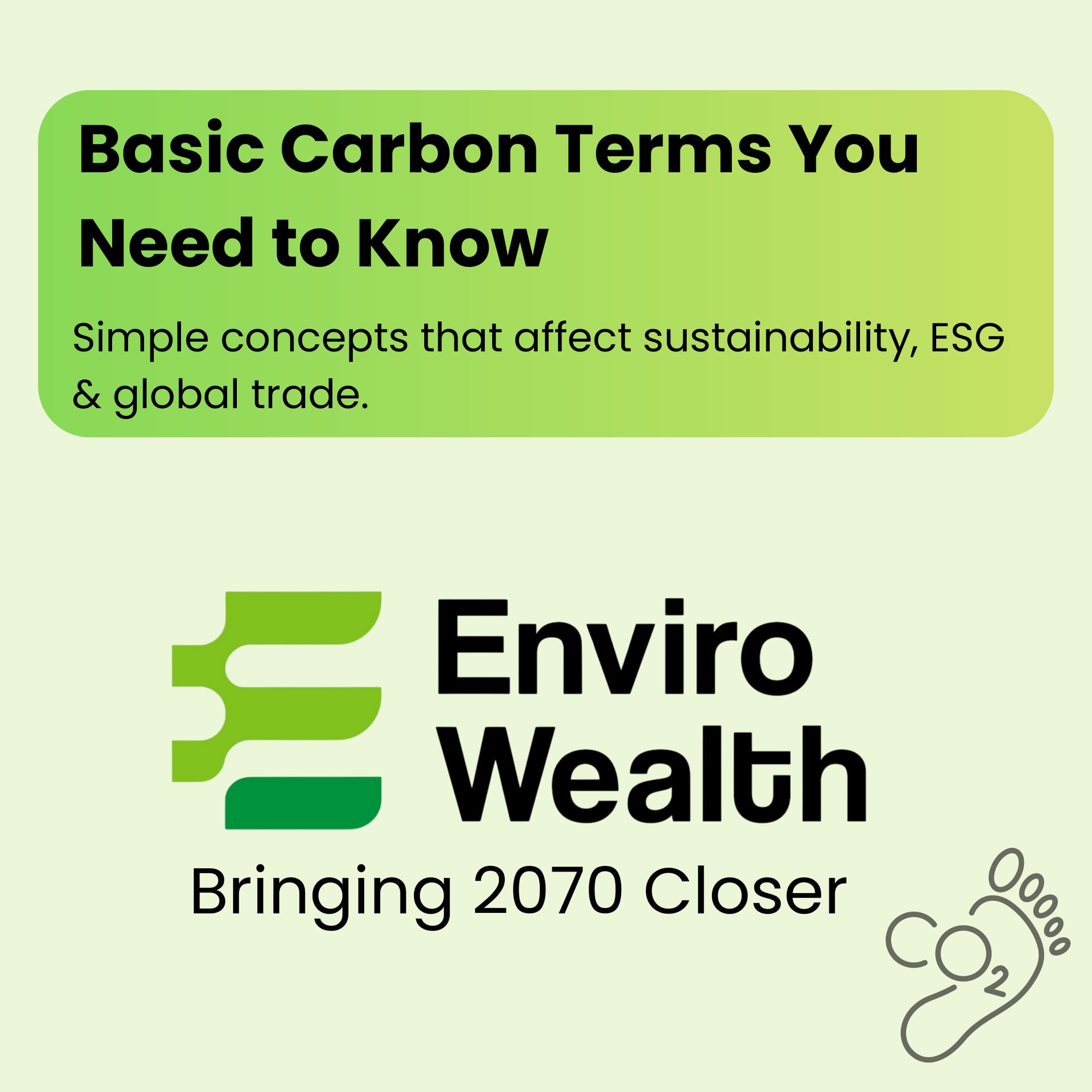 Know the Carbon Terms